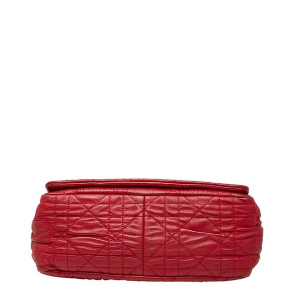 CHRISTIAN DIOR Red Leather Shoulder Bag - Picture 3 of 10